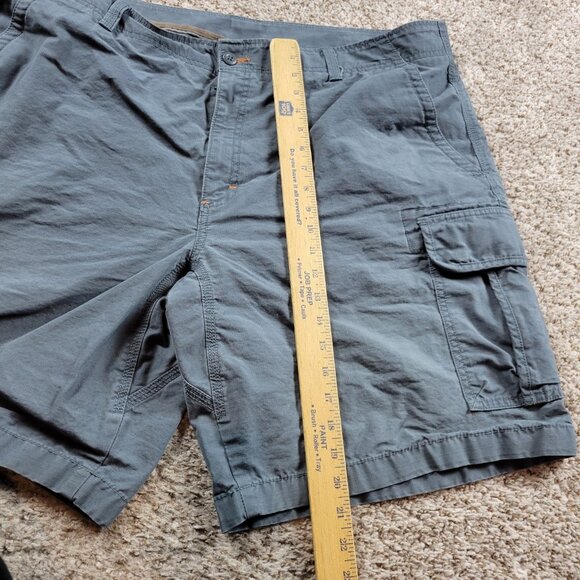 LL Bean Shorts Mens 44 Blue Khaki Cargo Outdoor Casual Preppy Natural Fit Hike - Picture 4 of 7